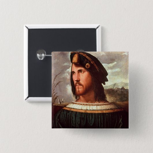 Cesare Borgia-Herzog von Valencia Button (Vorne & Hinten)