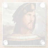 Cesare Borgia-Herzog von Valencia Glasuntersetzer (Rückseite)