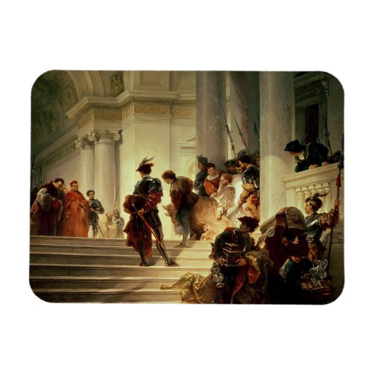Cesare Borgia verlassend Vatikan Magnet (Horizontal)