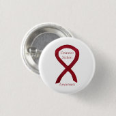 Cesareer Section Awareness Ribbon Custom Art Butto Button (Vorne & Hinten)