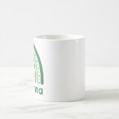 Cesarina Name Clover Boho Rainbow Kaffeetasse (Mittel)