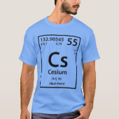 Cesium-Element-T - Shirt (schwarz) (Vorderseite)