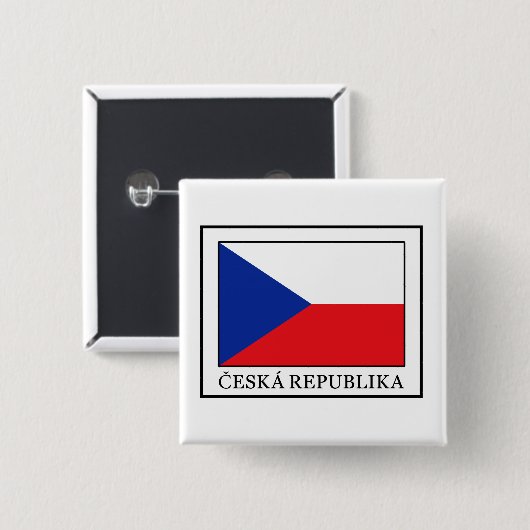 Ceska Republika Button (Vorne & Hinten)