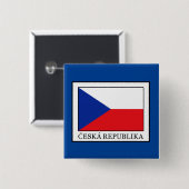 Ceska Republika Button (Vorne & Hinten)