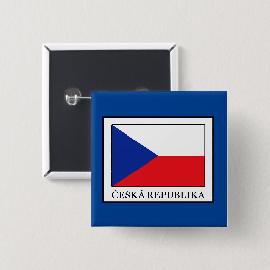 Ceska Republika Button (Vorne & Hinten)