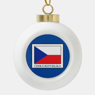 Ceska Republika Keramik Kugel-Ornament