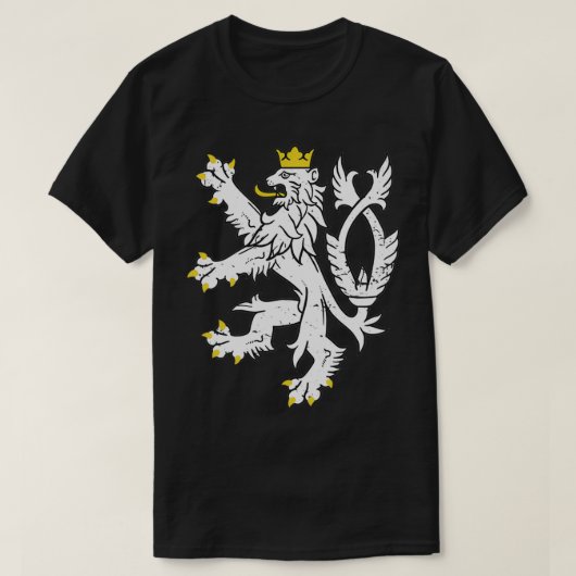 Ceska Republika Lion Coat of Arms Czech Republic T-Shirt (Design vorne)
