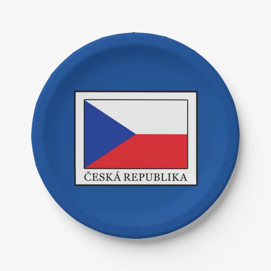 Ceska Republika Pappteller (Vorderseite)