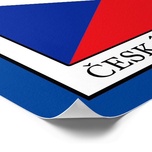 Ceska Republika Poster (Ecke)