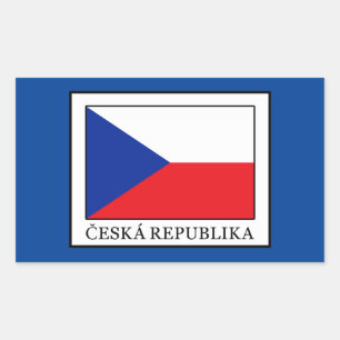 Ceska Republika Rechteckiger Aufkleber