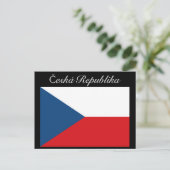 Česká republika vlajka postkarte (Stehend Vorderseite)