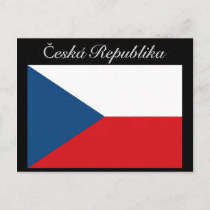 Česká republika vlajka postkarte