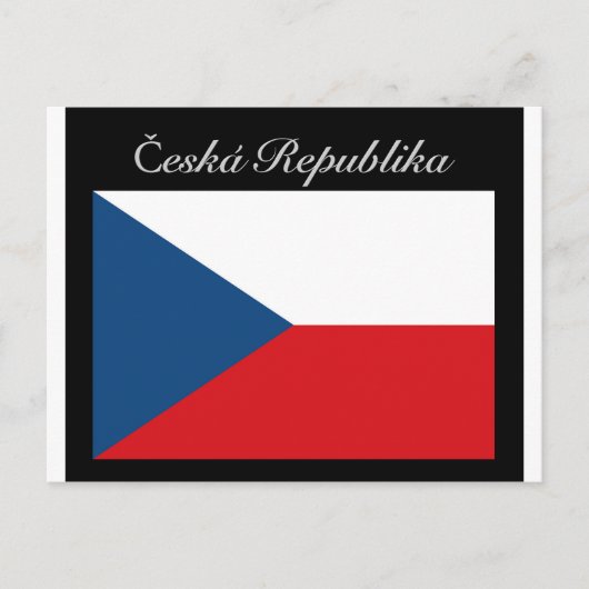 Česká republika vlajka postkarte (Vorderseite)
