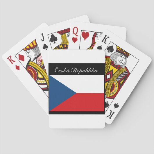 Česká republika vlajka spielkarten (Rückseite)