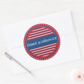 Ceske Budejovice City Pride Emblem Czech Identity Runder Aufkleber (Umschlag)