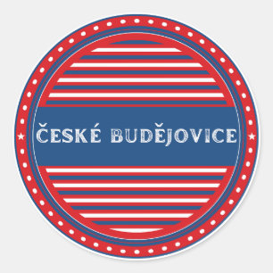 Ceske Budejovice Stadt Pride Emblem Tschechische I Runder Aufkleber