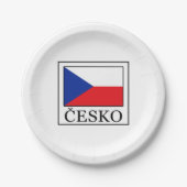 Česko Pappteller (Vorderseite)