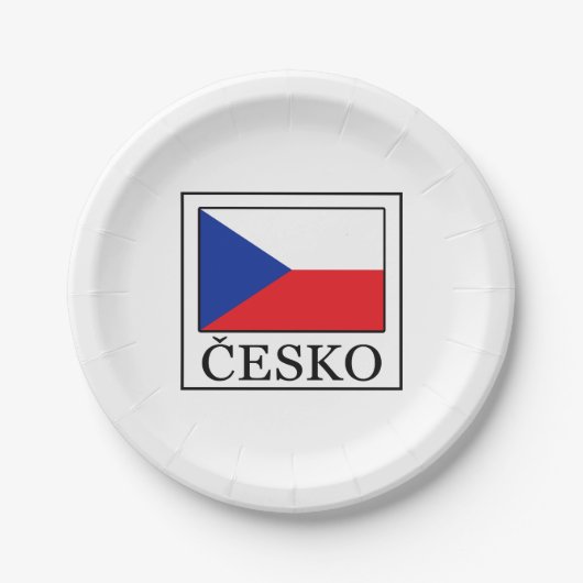 Česko Pappteller (Vorderseite)
