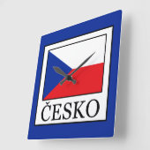 Česko Quadratische Wanduhr (Winkel)