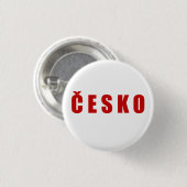 Cesko Tschechische Republik Button (Vorne & Hinten)