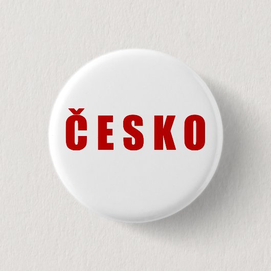 Cesko Tschechische Republik Button (Vorderseite)