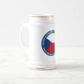 Československo shield bierglas (Vorderseite Links)