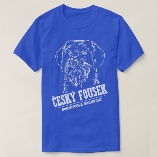 Cesky Fousek Hunde Jagd Hunde Portrait Bohemisch T-Shirt (Design vorne)