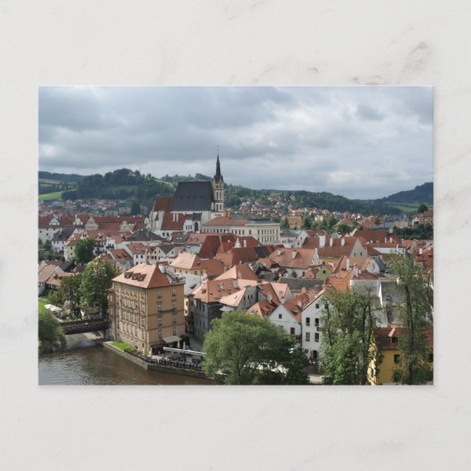 Cesky Krumlov Altstadt Postkarte (Vorderseite)