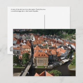 Cesky Krumlov Altstadt Postkarte (Vorne/Hinten)