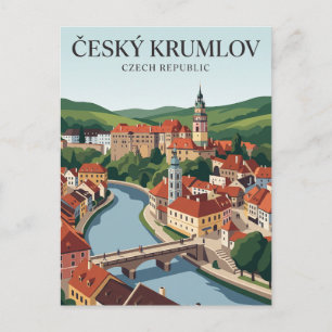 Český Krumlov Altstadt Tschechien Postkarte