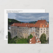 Cesky Krumlov Burg Postkarte (Vorne/Hinten)