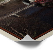 Cesky Krumlov - Moldau Poster (Ecke)