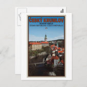 Cesky Krumlov - Moldau Postkarte (Vorne/Hinten)