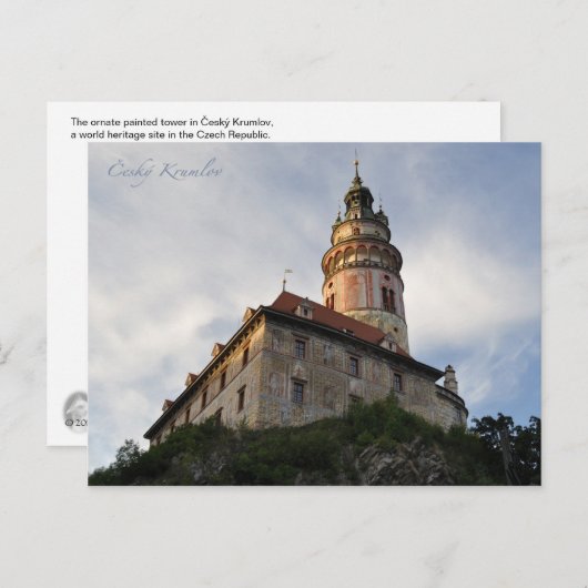 Cesky Krumlov Postkarte (Vorne/Hinten)