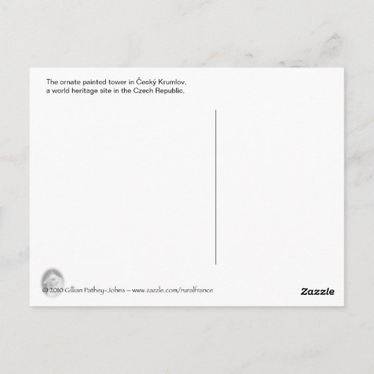 Cesky Krumlov Postkarte (Rückseite)