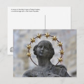 Cesky Krumlov Postkarte der Heiligen Jungfrau (Vorne/Hinten)