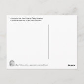 Cesky Krumlov Postkarte der Heiligen Jungfrau (Rückseite)