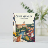 Cesky Krumlov Tschechien Postkarte (Stehend Vorderseite)