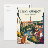Cesky Krumlov Tschechien Postkarte (Vorne/Hinten)
