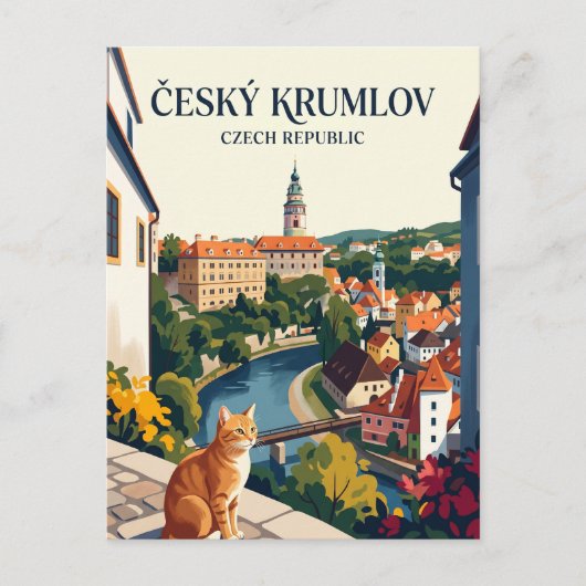 Cesky Krumlov Tschechien Postkarte (Vorderseite)