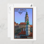 Cesky Krumlov - Zwei Türme Postkarte (Vorne/Hinten)