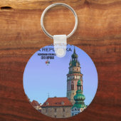 Cesky Krumlov - Zwei Türme Schlüsselanhänger (Vorderseite)