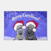 Cesky Terrier Christmas Welcome Mat Fußmatte (Vorderseite)