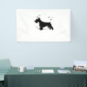 Cesky Terrier Dog - Halloween Moon Silhouette Clas Banner (Messeveranstaltung)