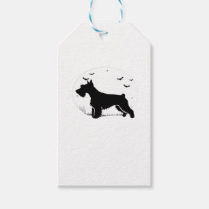 Cesky Terrier Dog � Halloween Moon Silhouette Clas Geschenkanhänger