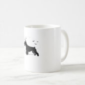 Cesky Terrier Dog - Halloween Moon Silhouette Clas Kaffeetasse (VorderseiteRechts)