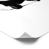 Cesky Terrier Dog - Halloween Moon Silhouette Clas Poster (Ecke)