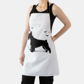 Cesky Terrier Dog - Halloween Moon Silhouette Clas Schürze (InSitu)