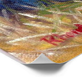 Cesky Terrier Dog Portrait Poster (Ecke)