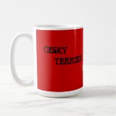Cesky Terrier Farbblock Kaffeetasse (Links)
